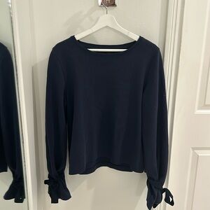 Jcrew bell sleeve sweatshirt with ribbon